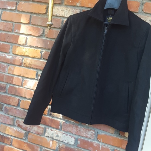 Old Navy Other - Old Navy Men's Black Wool Pea Coat